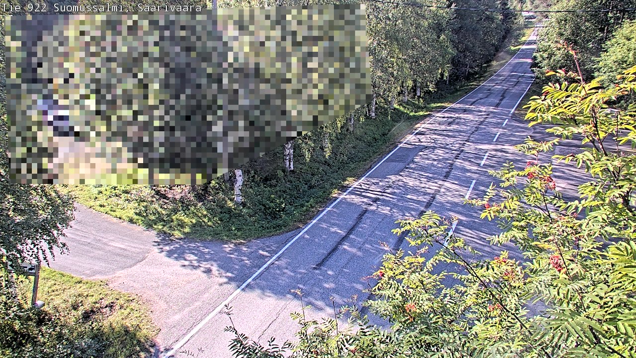 Weather Camera Image Väg 843 Suomussalmi, Saarivaara, Suomussalmi, Kainuu
