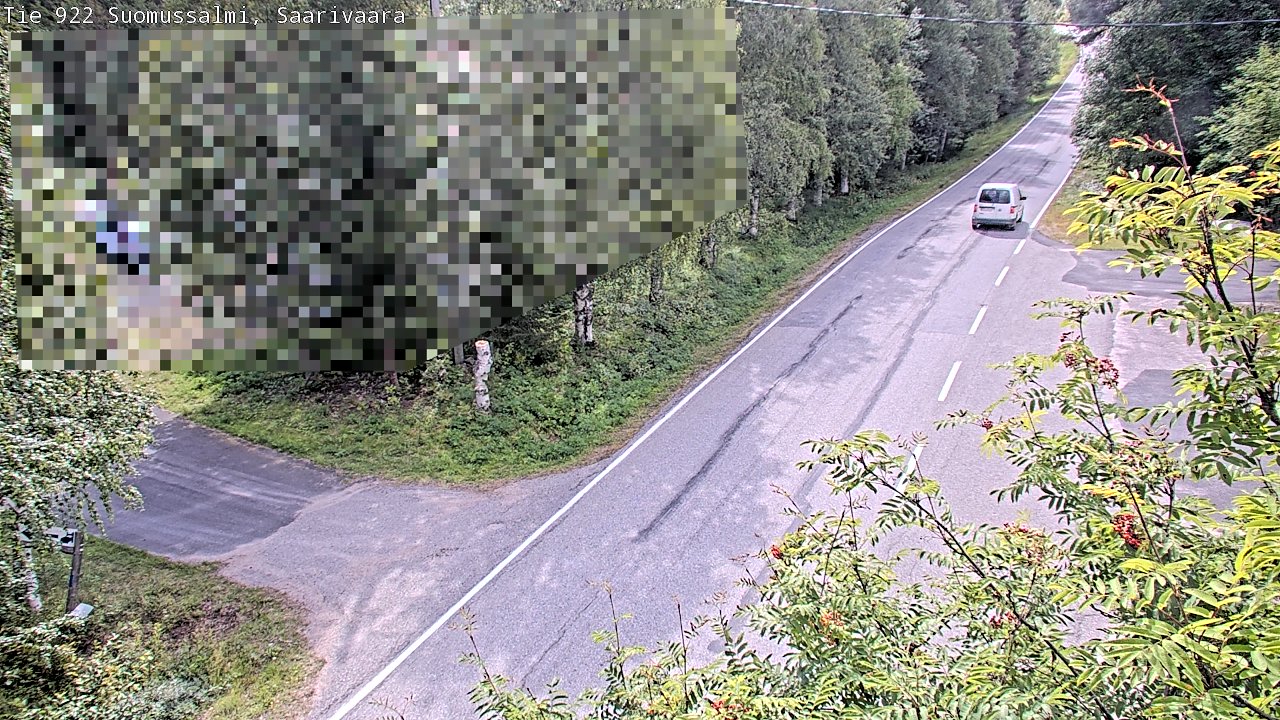 Weather Camera Image Väg 843 Suomussalmi, Saarivaara, Suomussalmi, Kainuu