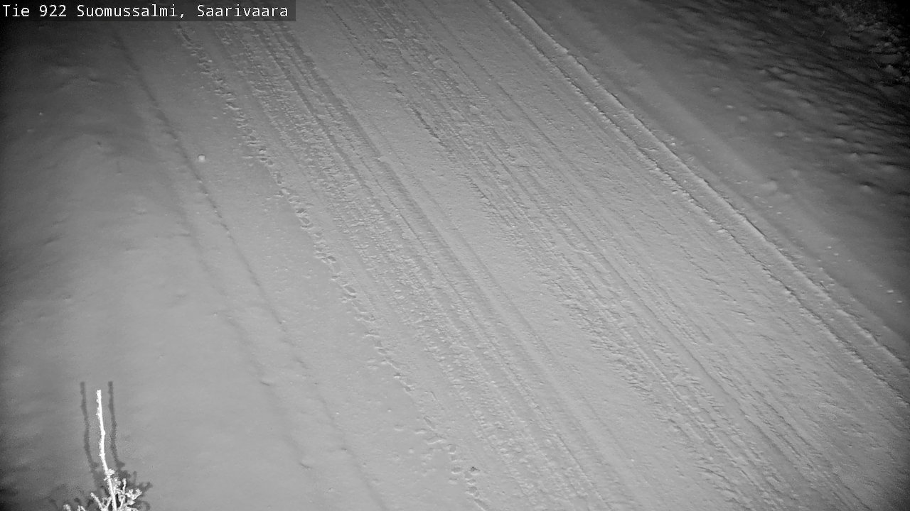 Weather Camera Image Väg 843 Suomussalmi, Saarivaara, Suomussalmi, Kainuu