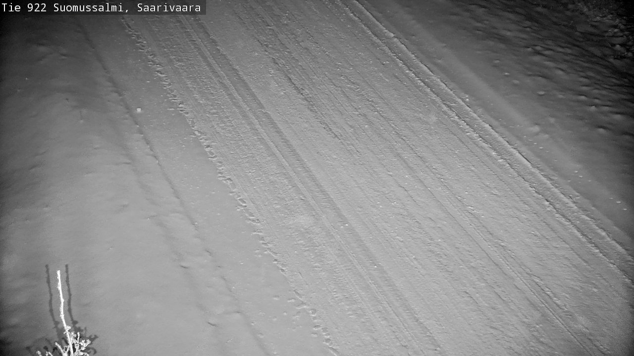 Weather Camera Image Väg 843 Suomussalmi, Saarivaara, Suomussalmi, Kainuu