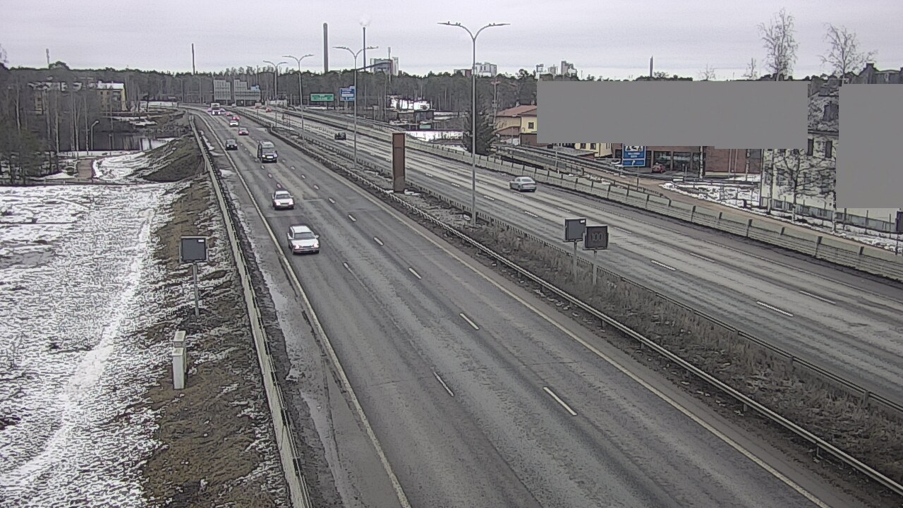 Weather Camera Image Road 4 Oulu, Intiö, Oulu, Pohjois-Pohjanmaa