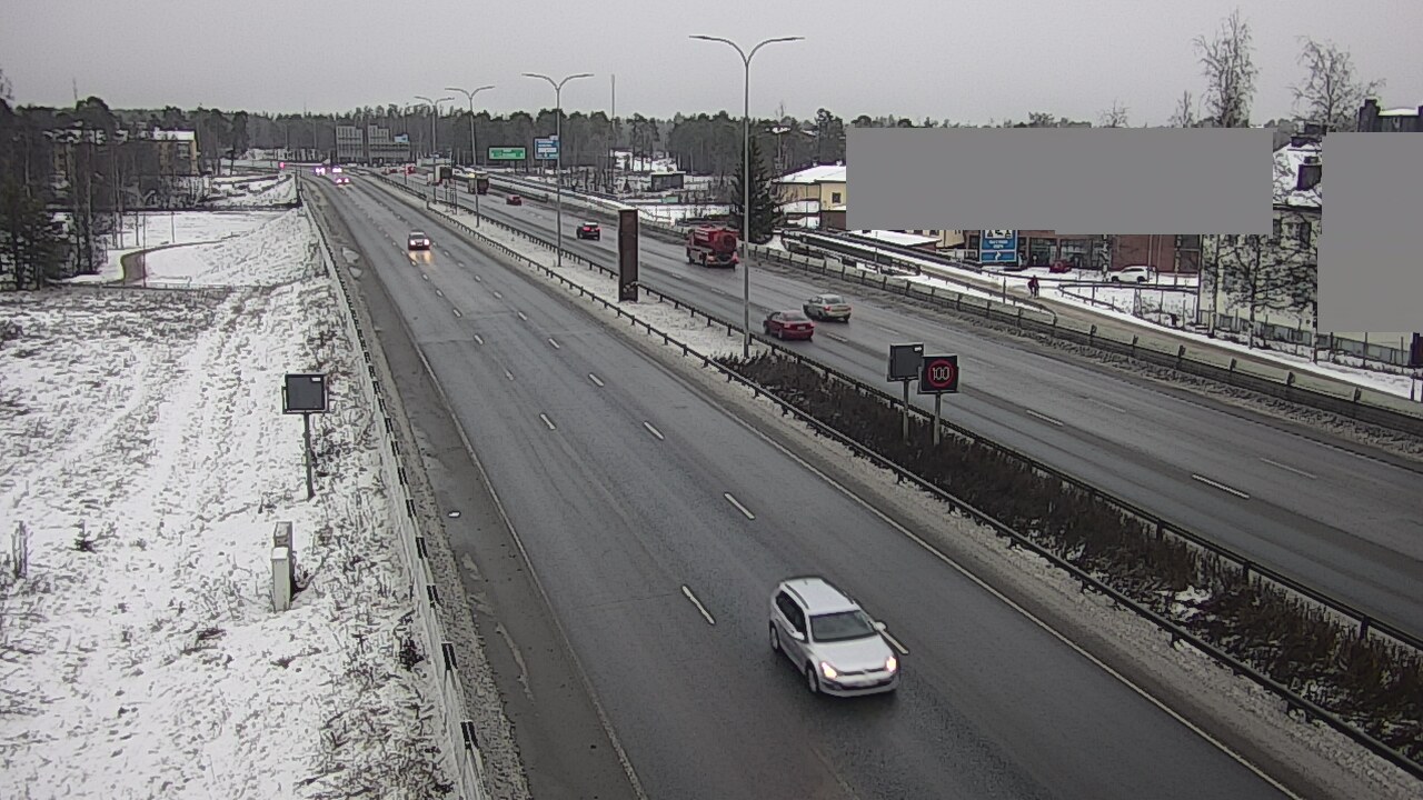 Weather Camera Image Väg 4 Uleåborg, Intiö, Oulu, Pohjois-Pohjanmaa