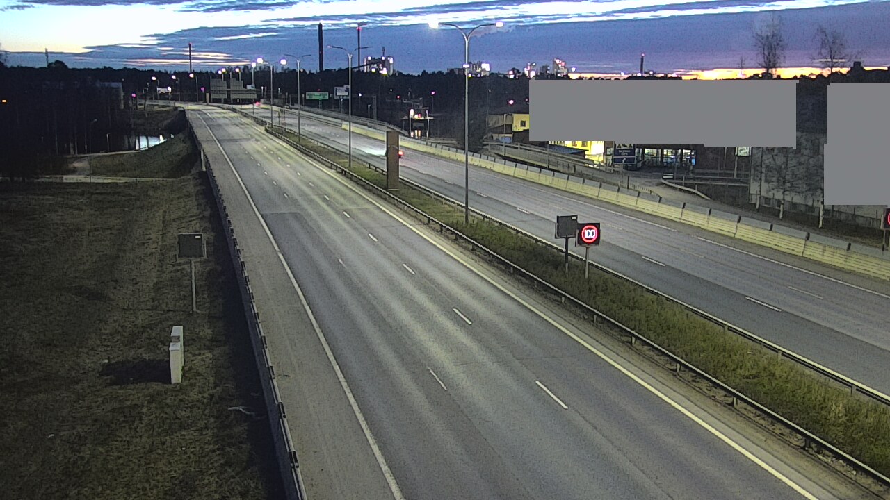 Weather Camera Image Väg 4 Uleåborg, Intiö, Oulu, Pohjois-Pohjanmaa