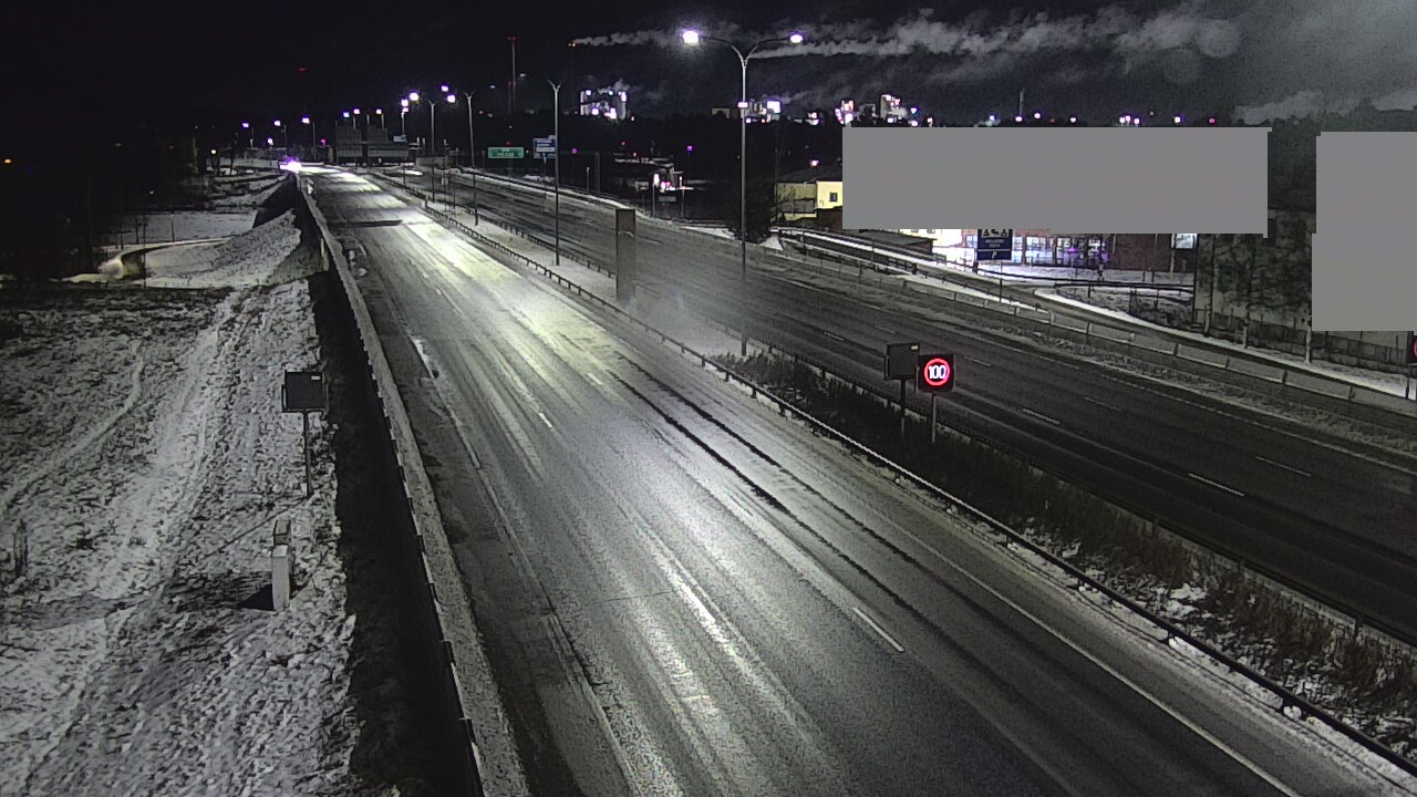 Weather Camera Image Väg 4 Uleåborg, Intiö, Oulu, Pohjois-Pohjanmaa