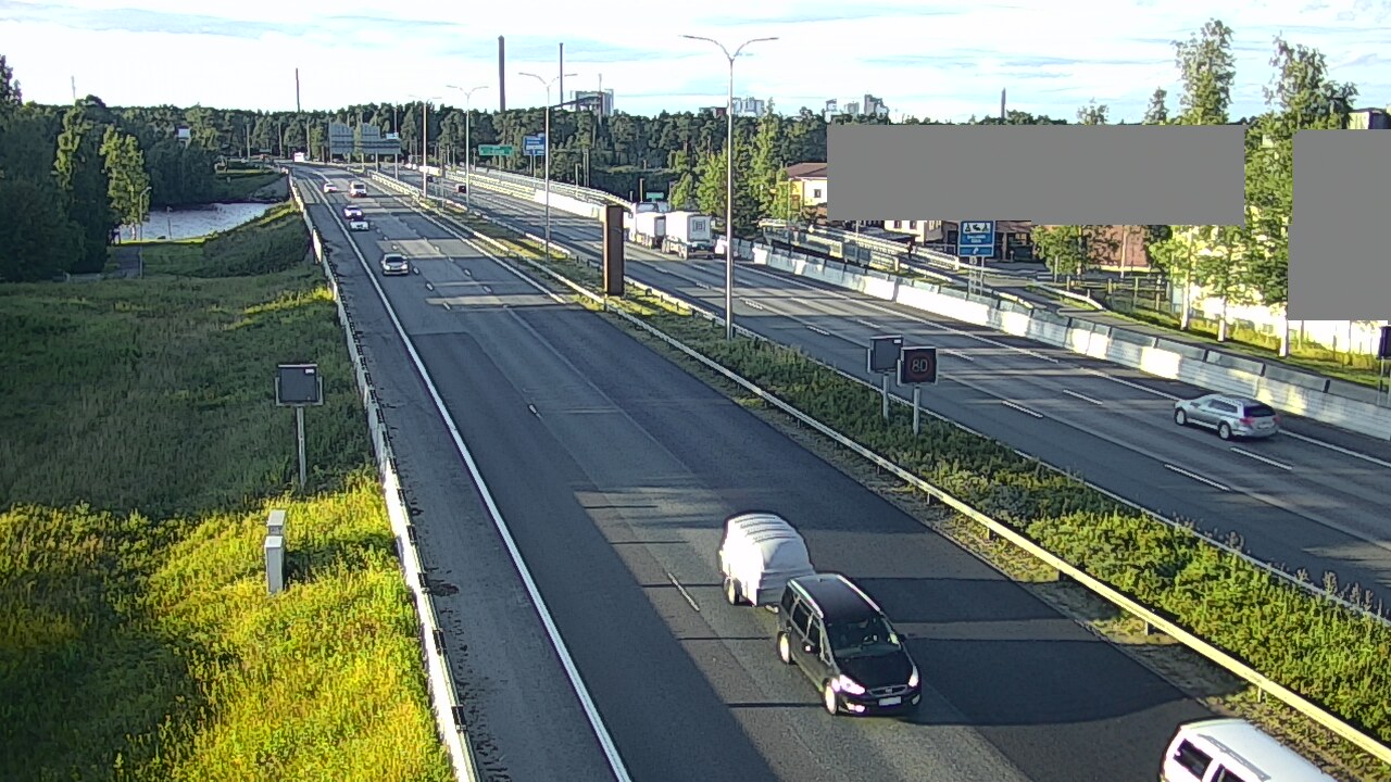 Weather Camera Image Road 4 Oulu, Intiö, Oulu, Pohjois-Pohjanmaa