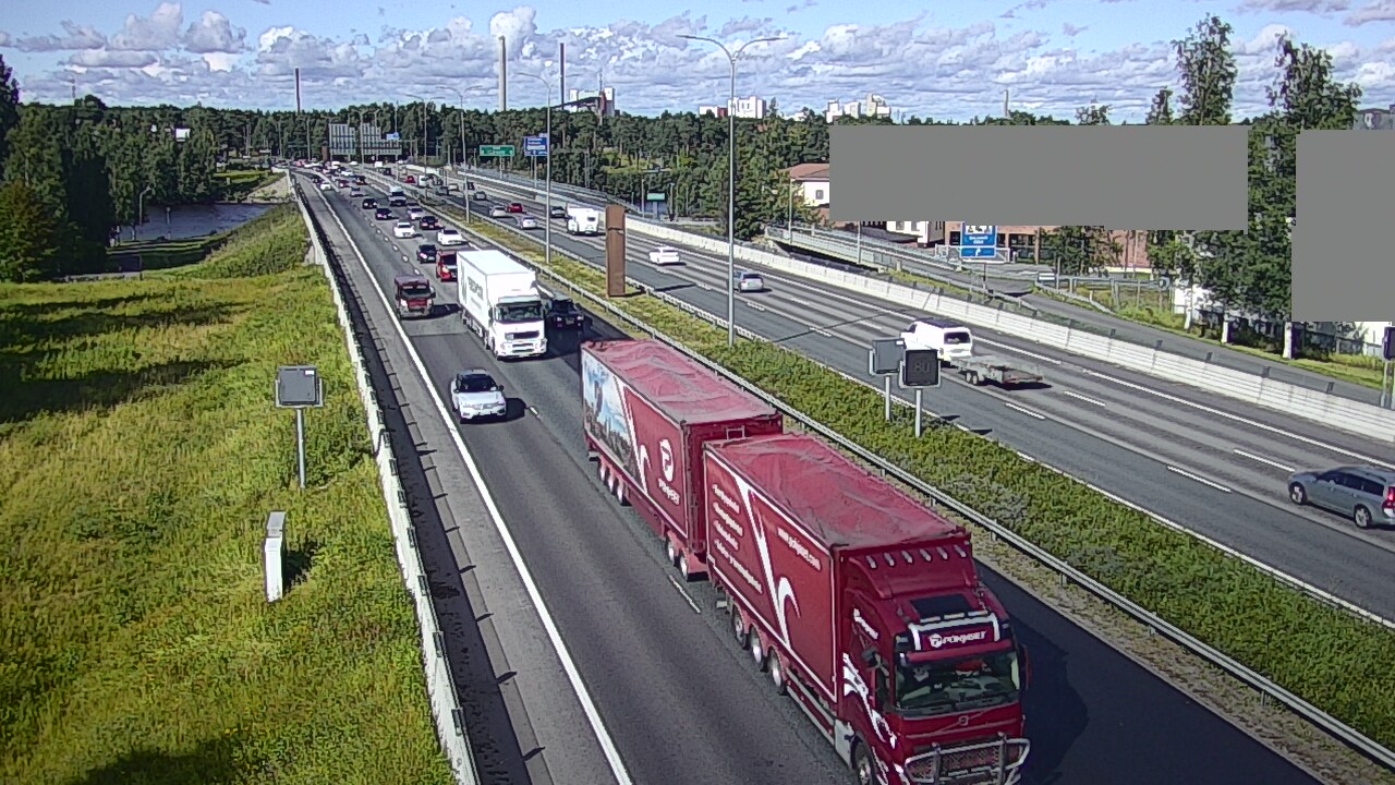 Weather Camera Image Road 4 Oulu, Intiö, Oulu, Pohjois-Pohjanmaa