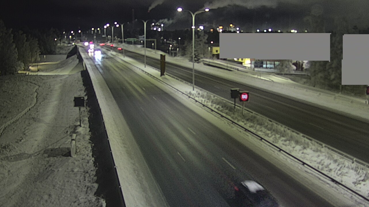 Weather Camera Image Road 4 Oulu, Intiö, Oulu, Pohjois-Pohjanmaa