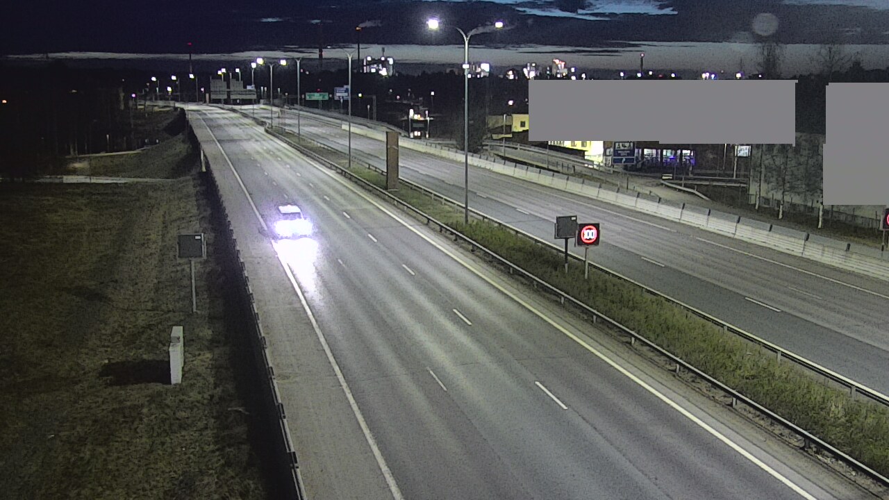 Weather Camera Image Väg 4 Uleåborg, Intiö, Oulu, Pohjois-Pohjanmaa