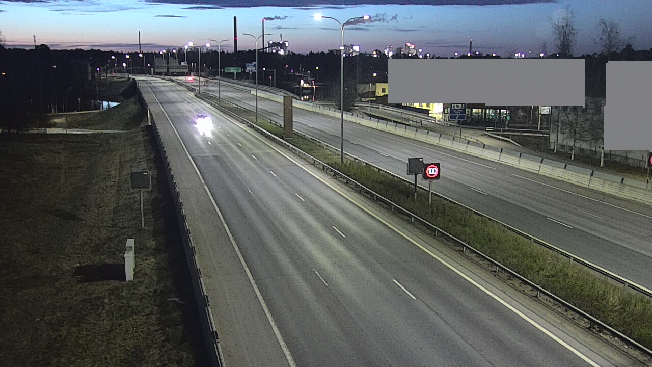 Weather Camera Image Väg 4 Uleåborg, Intiö, Oulu, Pohjois-Pohjanmaa