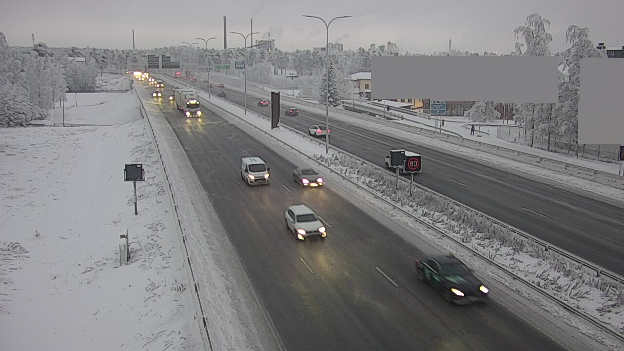 Weather Camera Image Road 4 Oulu, Intiö, Oulu, Pohjois-Pohjanmaa