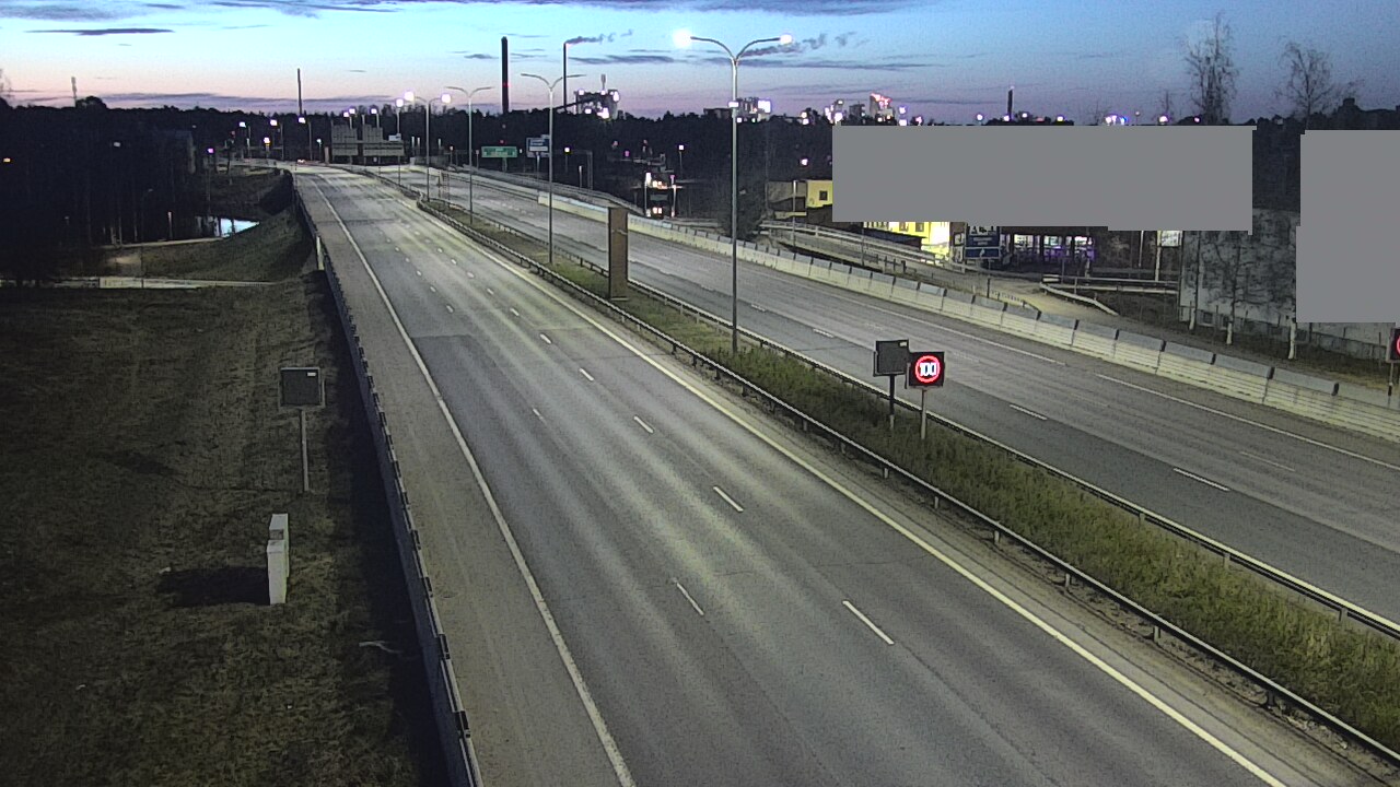 Weather Camera Image Väg 4 Uleåborg, Intiö, Oulu, Pohjois-Pohjanmaa