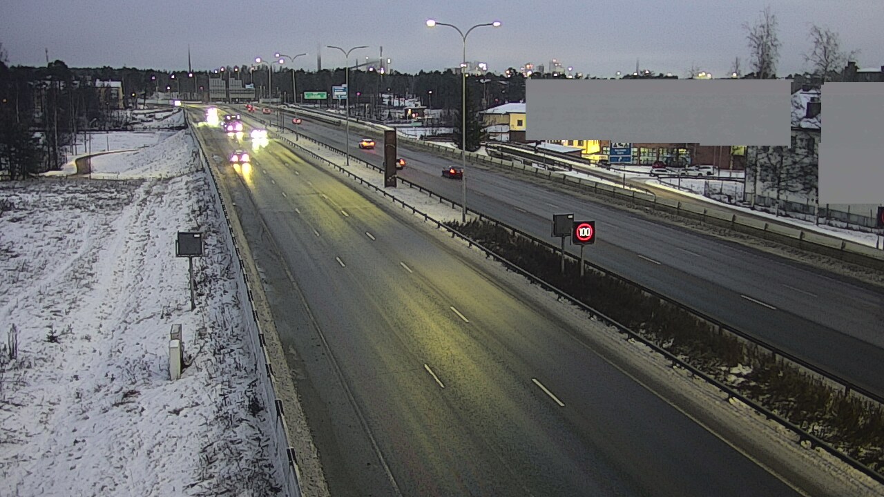 Weather Camera Image Väg 4 Uleåborg, Intiö, Oulu, Pohjois-Pohjanmaa