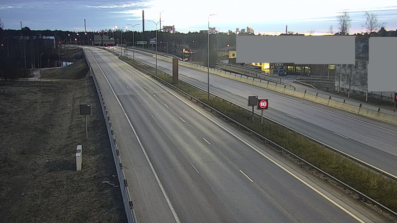 Weather Camera Image Väg 4 Uleåborg, Intiö, Oulu, Pohjois-Pohjanmaa
