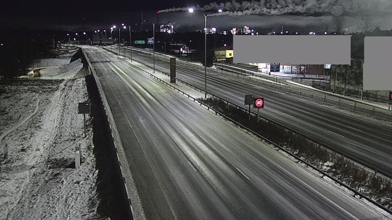 Weather Camera Image Väg 4 Uleåborg, Intiö, Oulu, Pohjois-Pohjanmaa