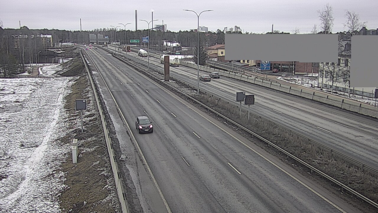 Weather Camera Image Road 4 Oulu, Intiö, Oulu, Pohjois-Pohjanmaa