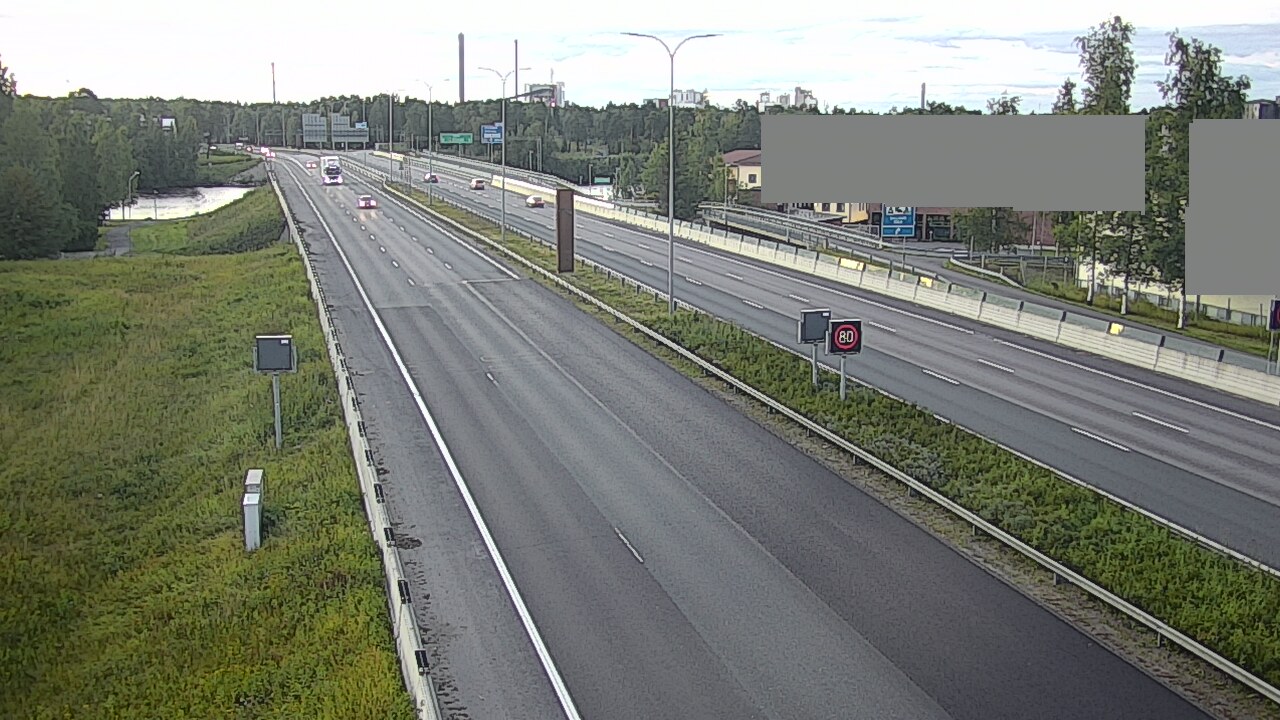Weather Camera Image Road 4 Oulu, Intiö, Oulu, Pohjois-Pohjanmaa