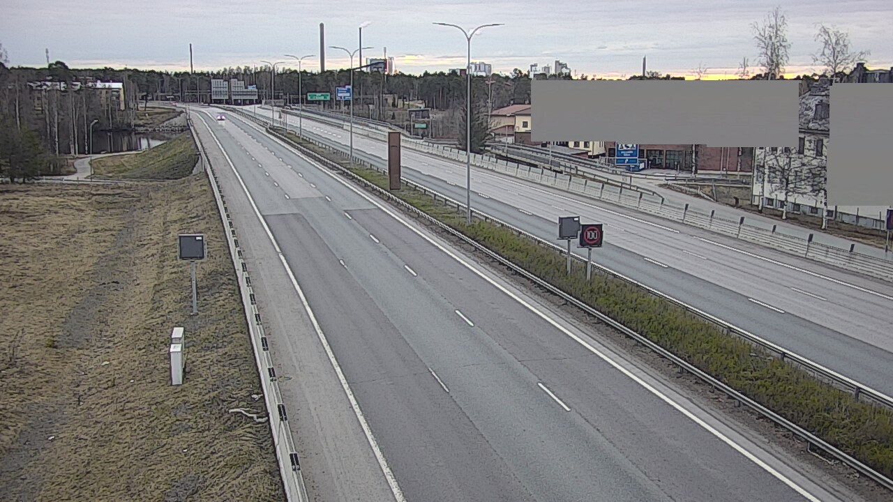 Weather Camera Image Väg 4 Uleåborg, Intiö, Oulu, Pohjois-Pohjanmaa