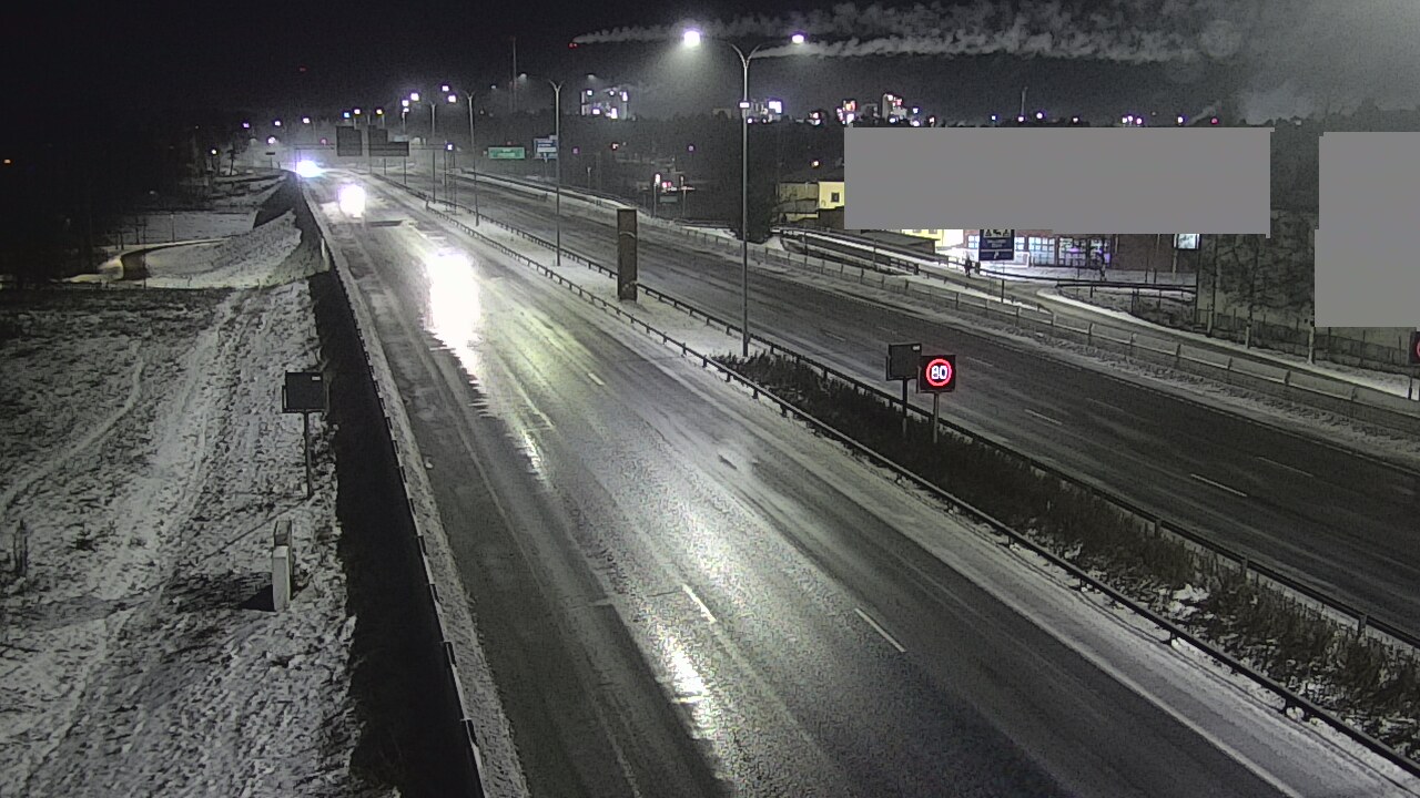 Weather Camera Image Väg 4 Uleåborg, Intiö, Oulu, Pohjois-Pohjanmaa