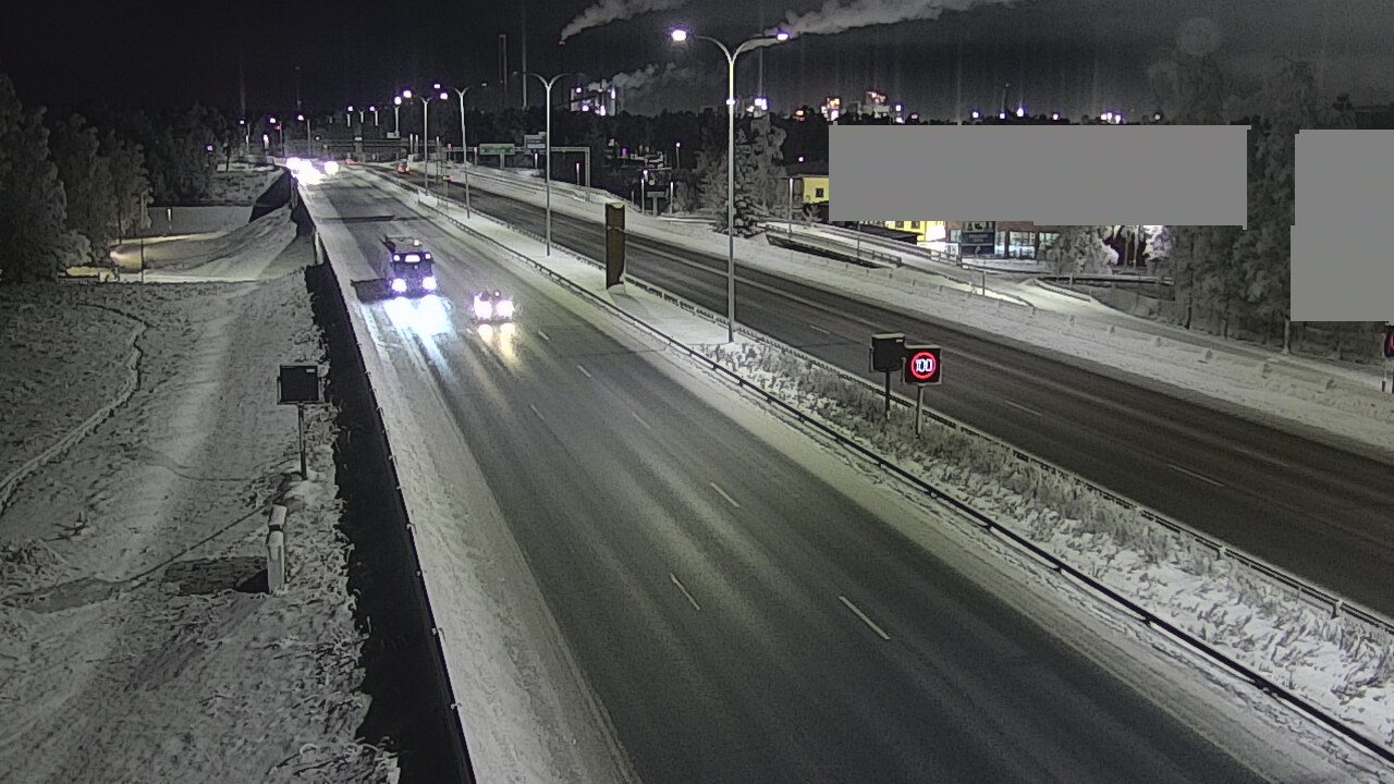 Weather Camera Image Road 4 Oulu, Intiö, Oulu, Pohjois-Pohjanmaa