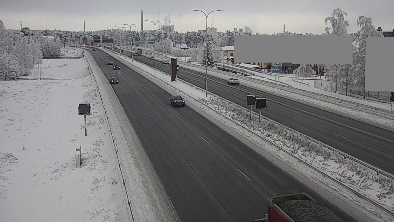 Weather Camera Image Road 4 Oulu, Intiö, Oulu, Pohjois-Pohjanmaa