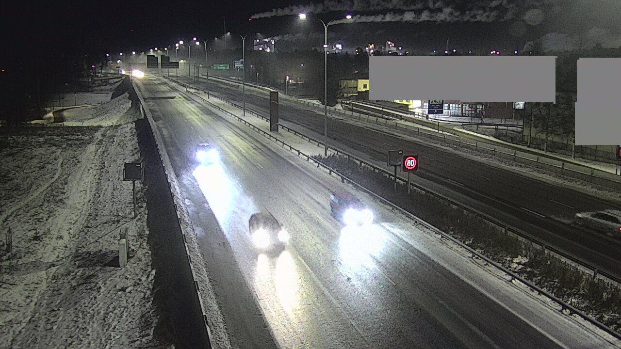 Weather Camera Image Väg 4 Uleåborg, Intiö, Oulu, Pohjois-Pohjanmaa