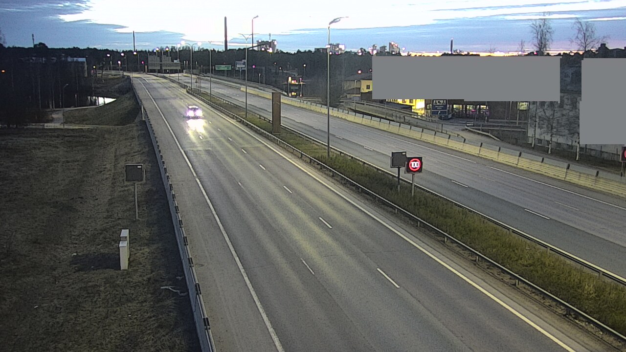 Weather Camera Image Väg 4 Uleåborg, Intiö, Oulu, Pohjois-Pohjanmaa