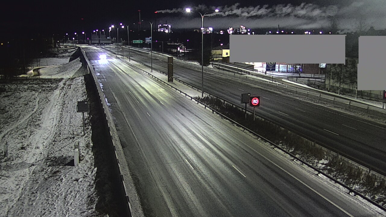 Weather Camera Image Väg 4 Uleåborg, Intiö, Oulu, Pohjois-Pohjanmaa