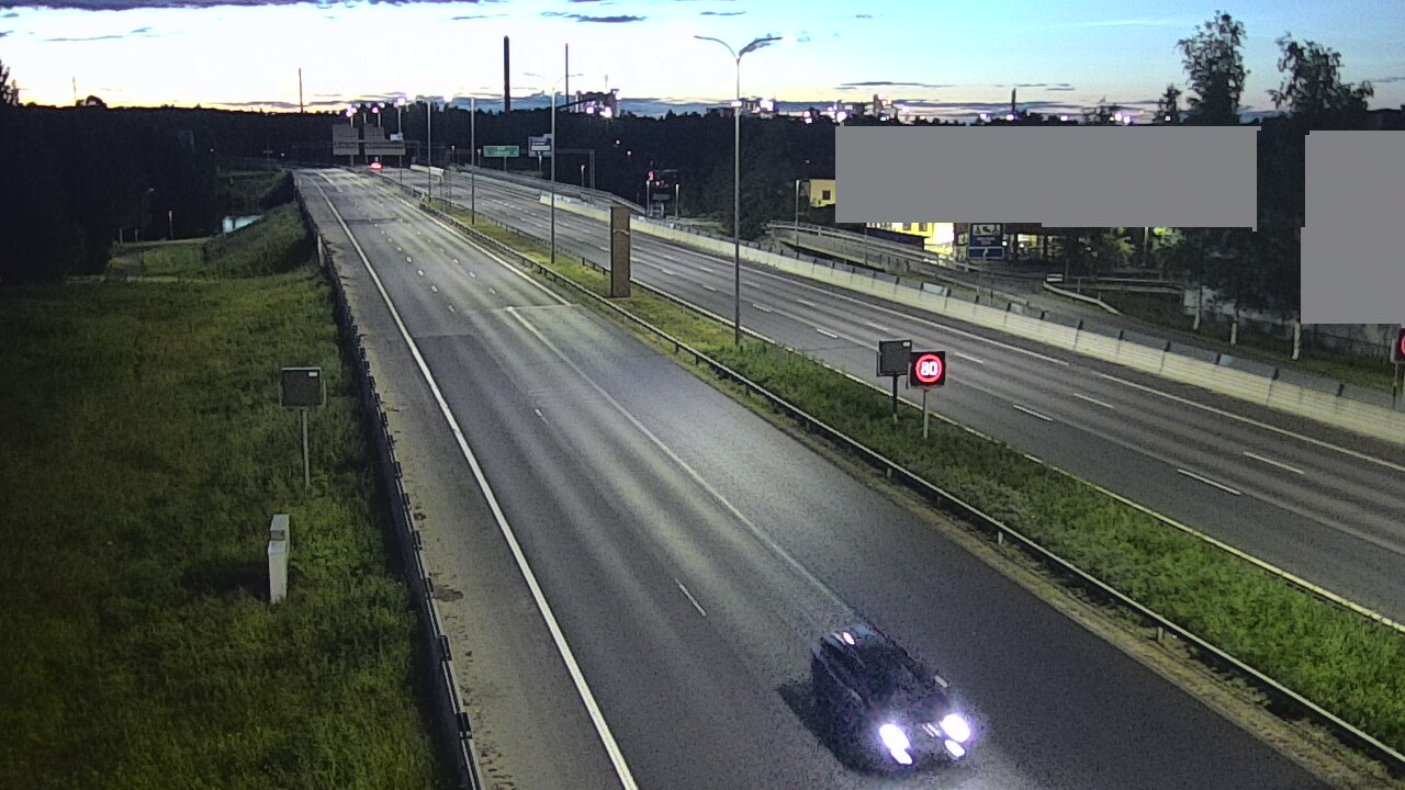 Weather Camera Image Road 4 Oulu, Intiö, Oulu, Pohjois-Pohjanmaa