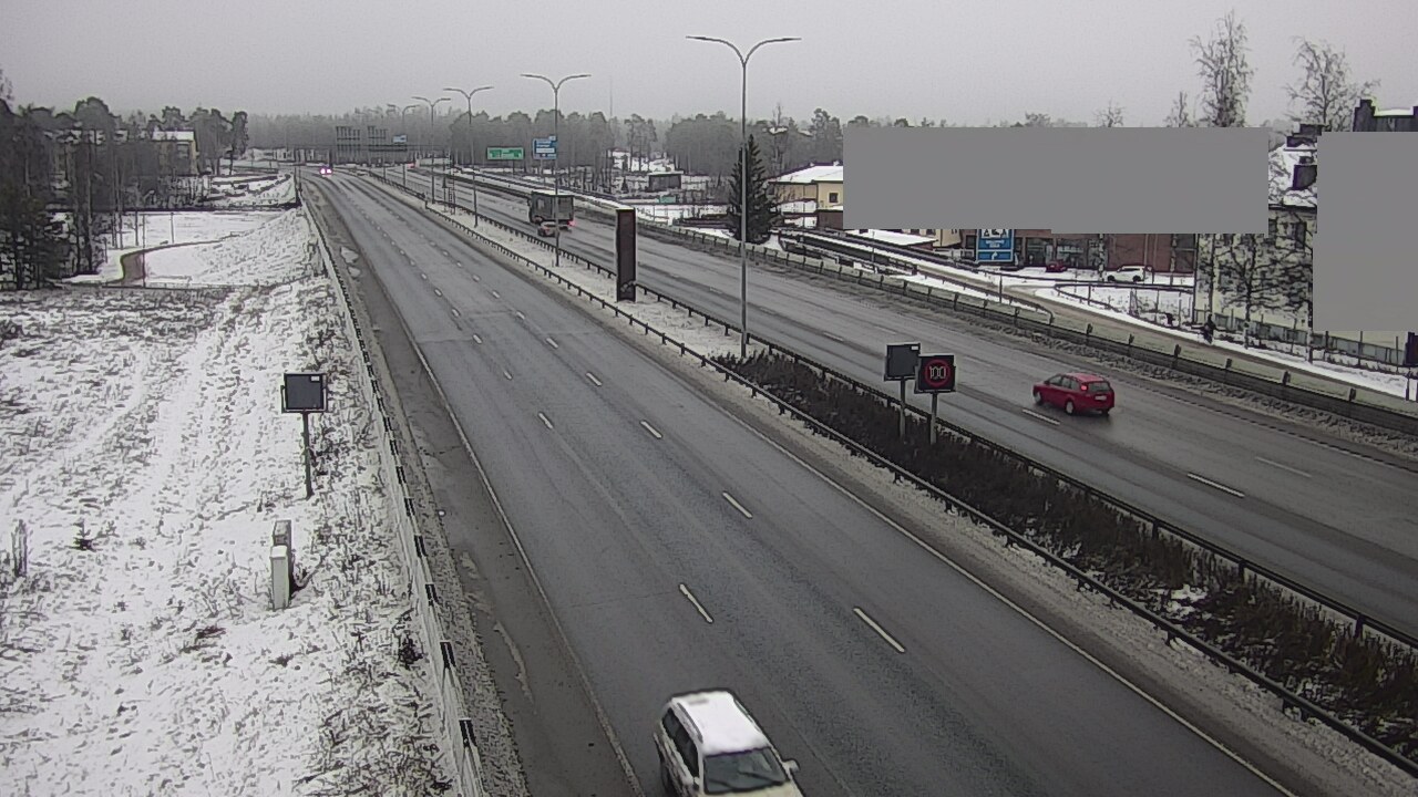 Weather Camera Image Väg 4 Uleåborg, Intiö, Oulu, Pohjois-Pohjanmaa