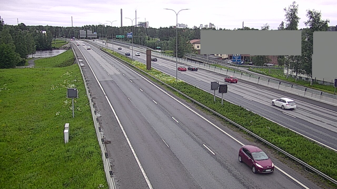 Weather Camera Image Väg 4 Uleåborg, Intiö, Oulu, Pohjois-Pohjanmaa