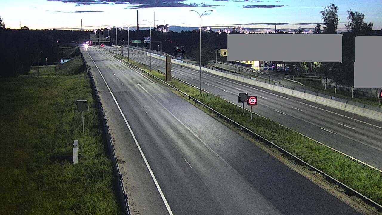 Weather Camera Image Road 4 Oulu, Intiö, Oulu, Pohjois-Pohjanmaa