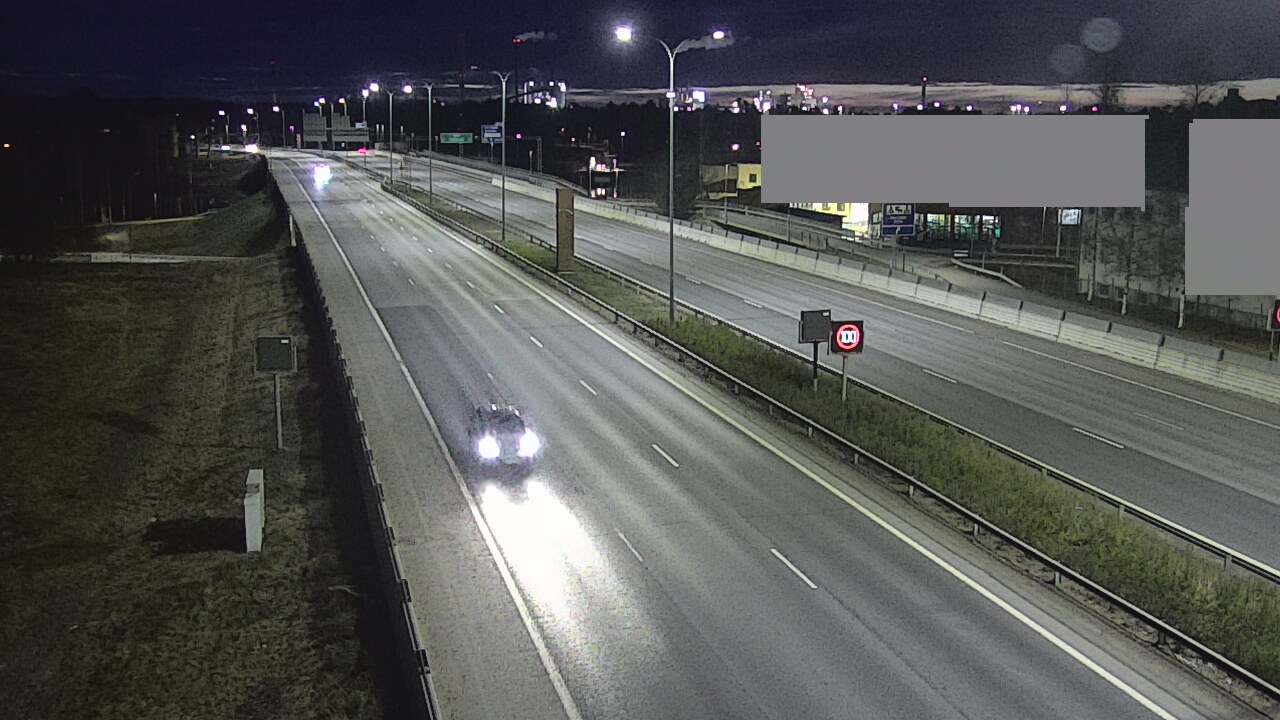 Weather Camera Image Väg 4 Uleåborg, Intiö, Oulu, Pohjois-Pohjanmaa