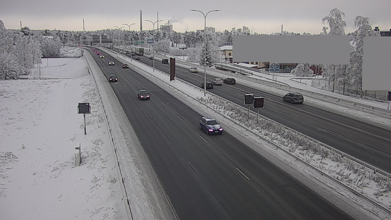 Weather Camera Image Road 4 Oulu, Intiö, Oulu, Pohjois-Pohjanmaa