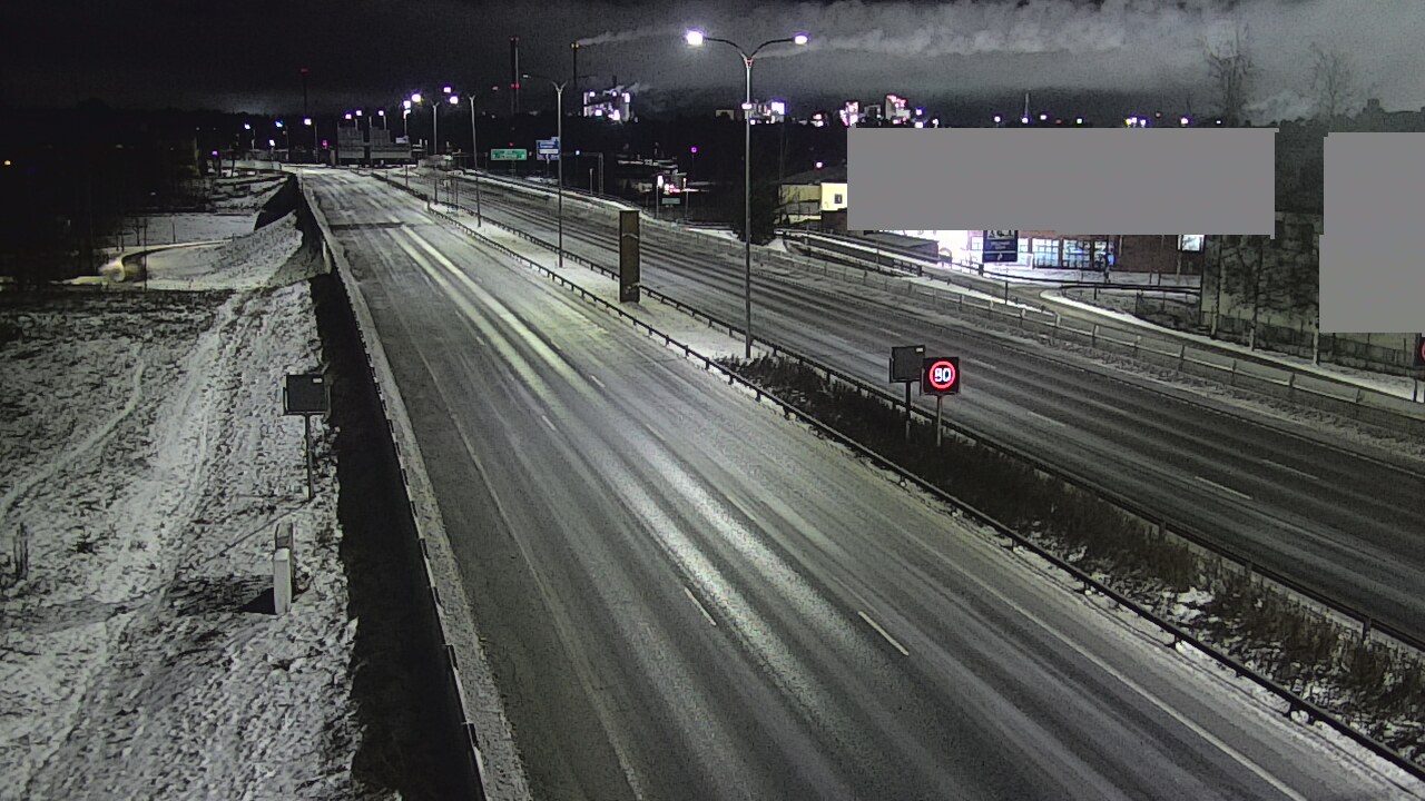 Weather Camera Image Väg 4 Uleåborg, Intiö, Oulu, Pohjois-Pohjanmaa