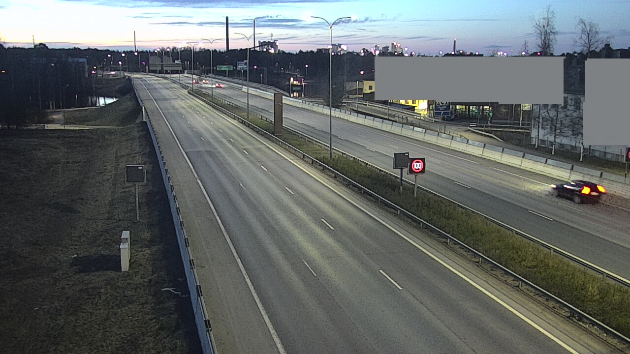 Weather Camera Image Väg 4 Uleåborg, Intiö, Oulu, Pohjois-Pohjanmaa
