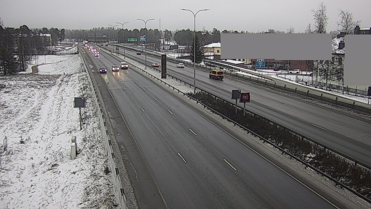 Weather Camera Image Väg 4 Uleåborg, Intiö, Oulu, Pohjois-Pohjanmaa