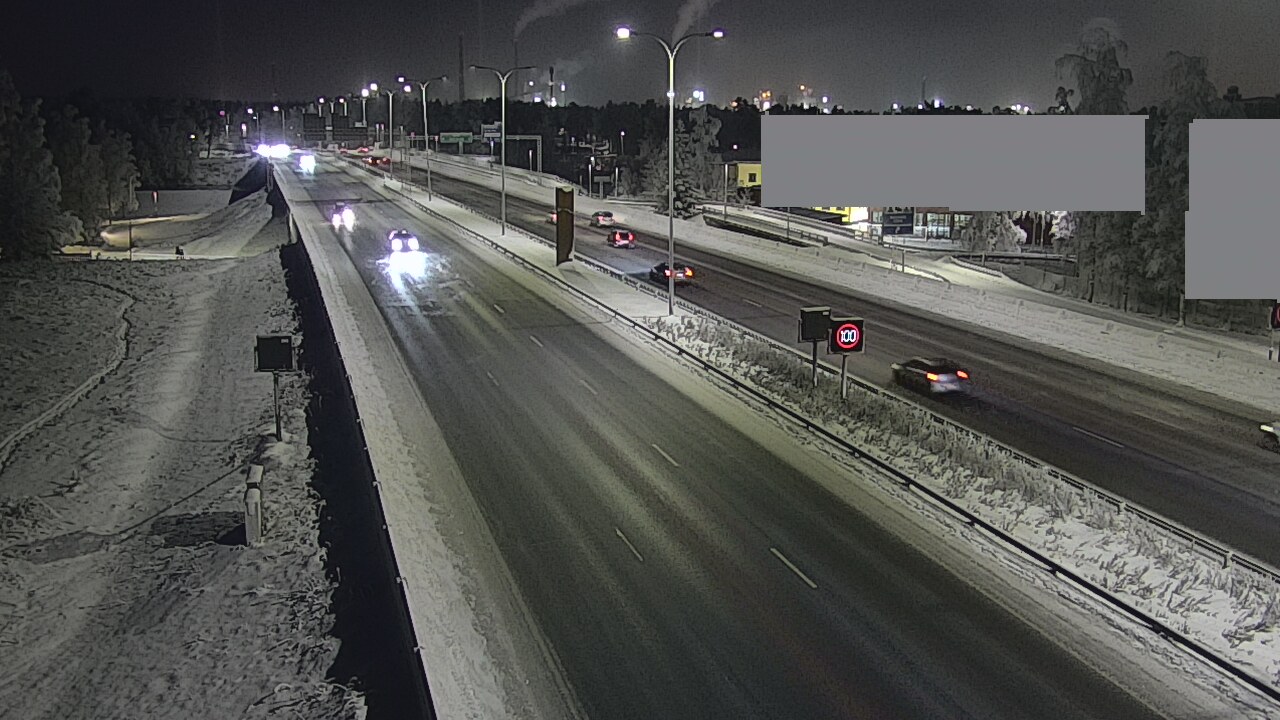 Weather Camera Image Road 4 Oulu, Intiö, Oulu, Pohjois-Pohjanmaa