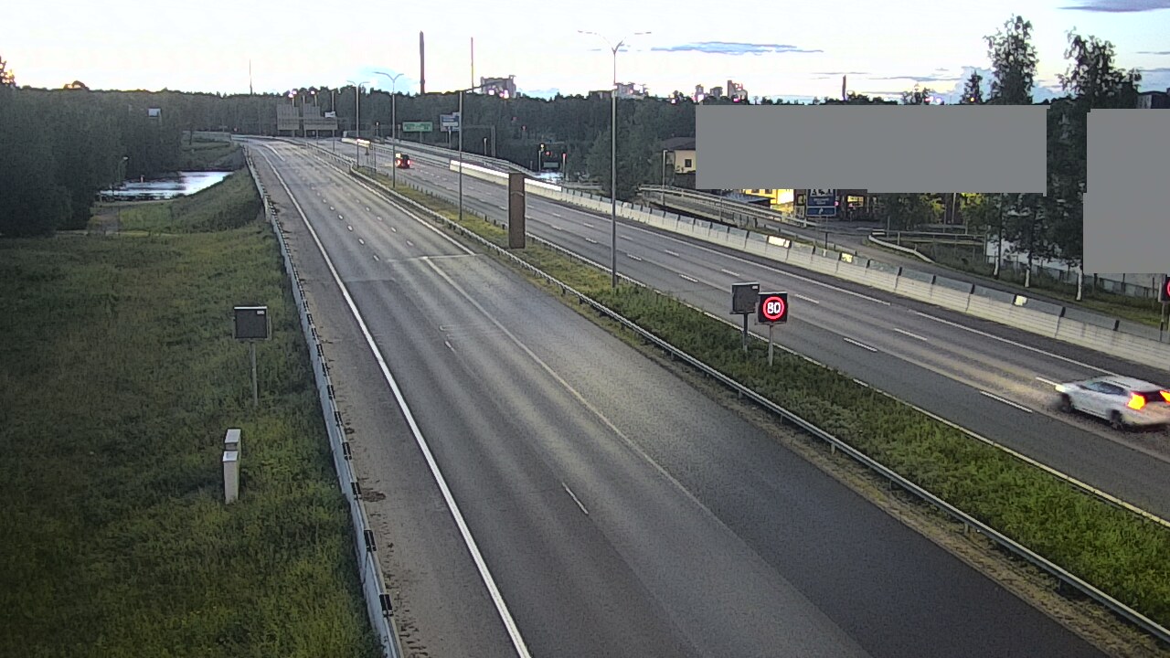 Weather Camera Image Road 4 Oulu, Intiö, Oulu, Pohjois-Pohjanmaa
