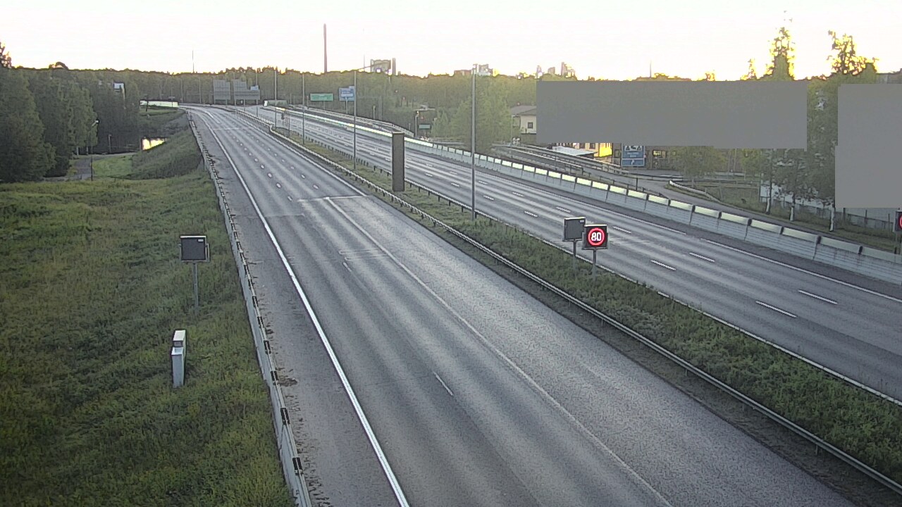Weather Camera Image Road 4 Oulu, Intiö, Oulu, Pohjois-Pohjanmaa