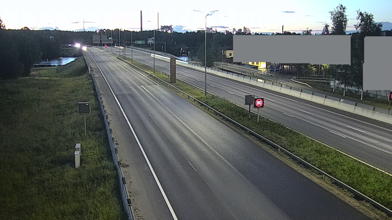 Weather Camera Image Road 4 Oulu, Intiö, Oulu, Pohjois-Pohjanmaa