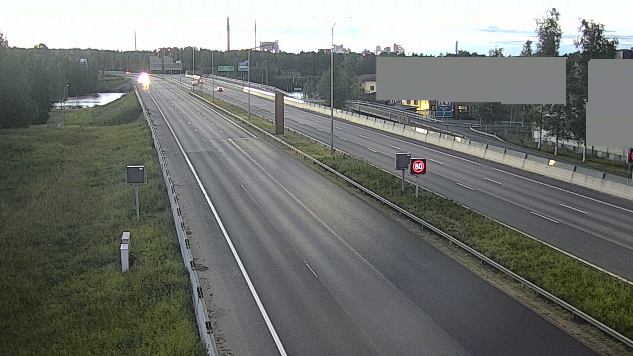 Weather Camera Image Road 4 Oulu, Intiö, Oulu, Pohjois-Pohjanmaa