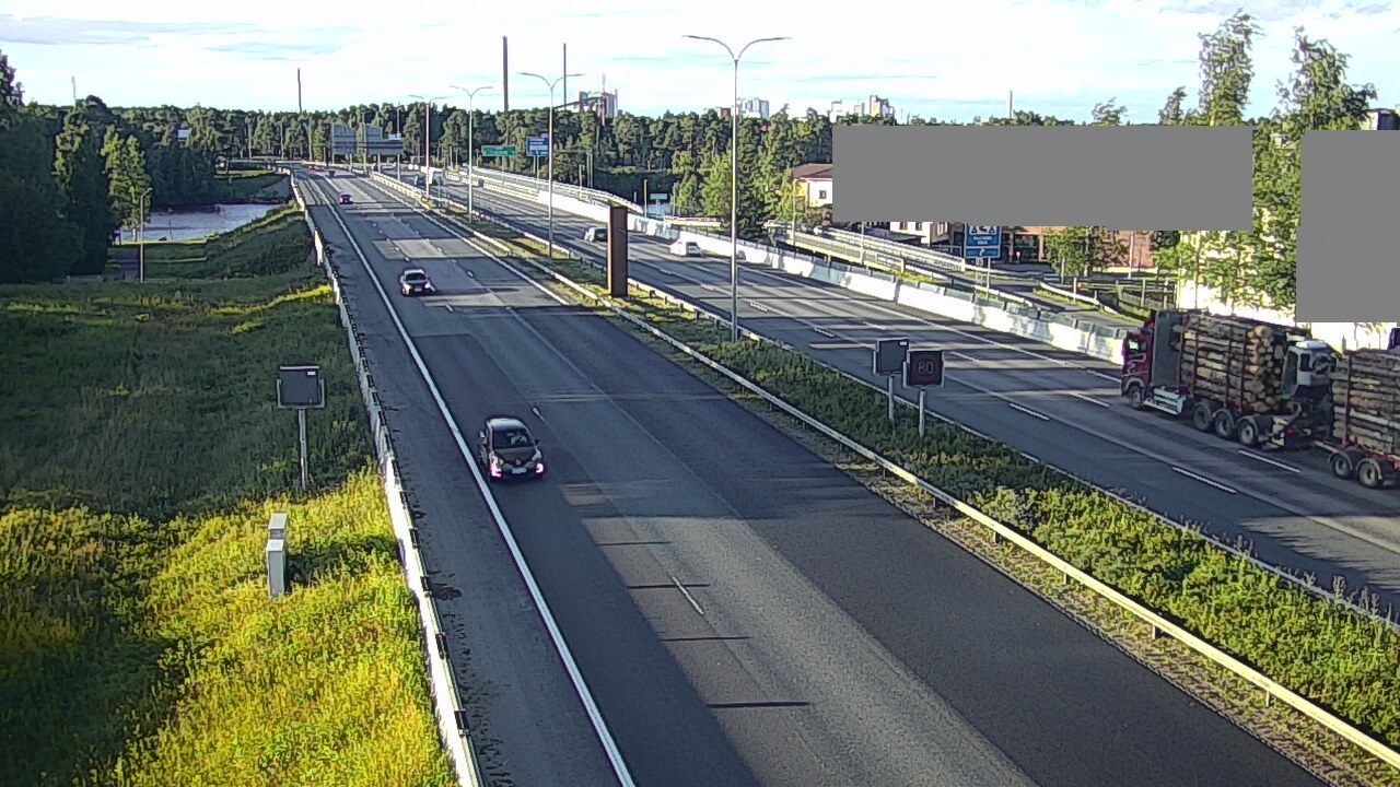 Weather Camera Image Road 4 Oulu, Intiö, Oulu, Pohjois-Pohjanmaa