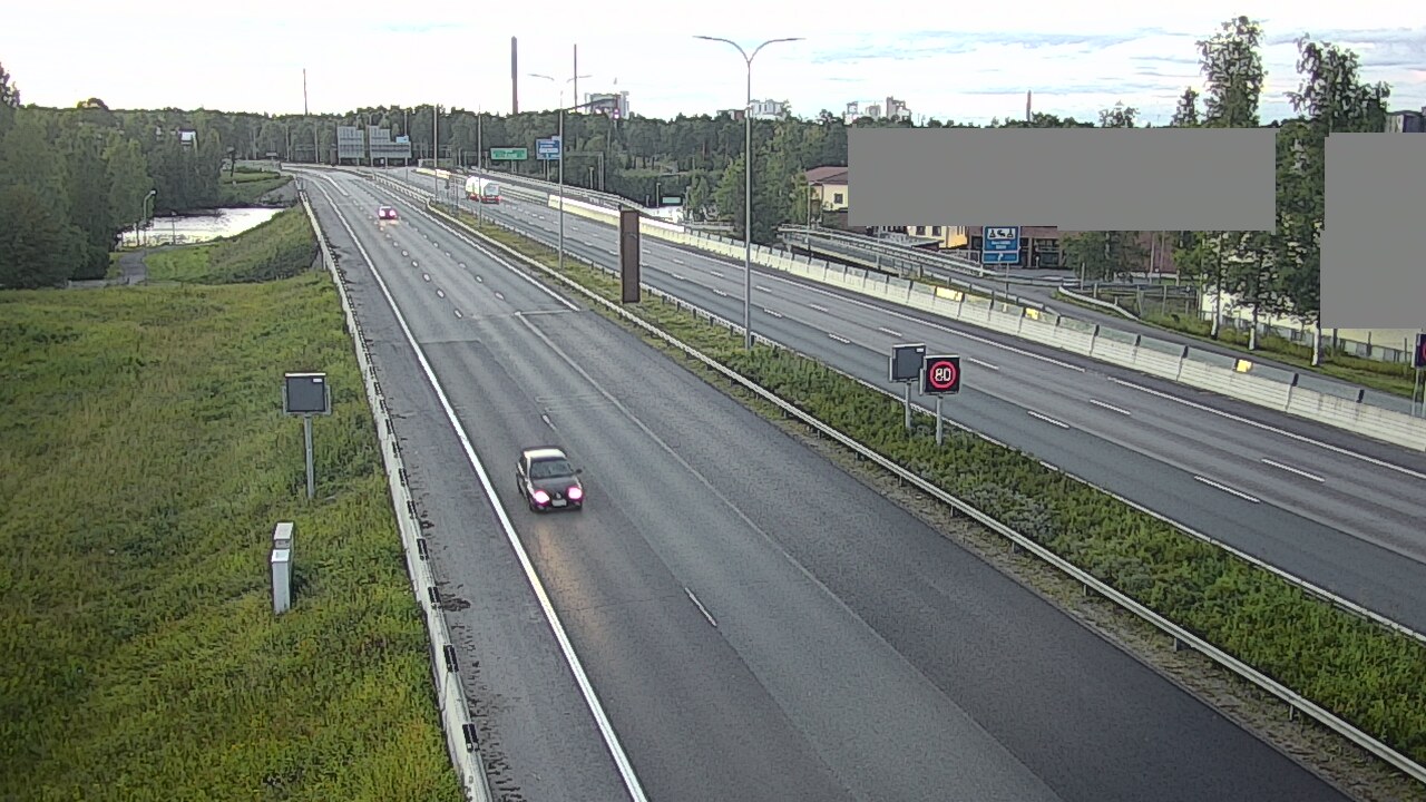 Weather Camera Image Road 4 Oulu, Intiö, Oulu, Pohjois-Pohjanmaa