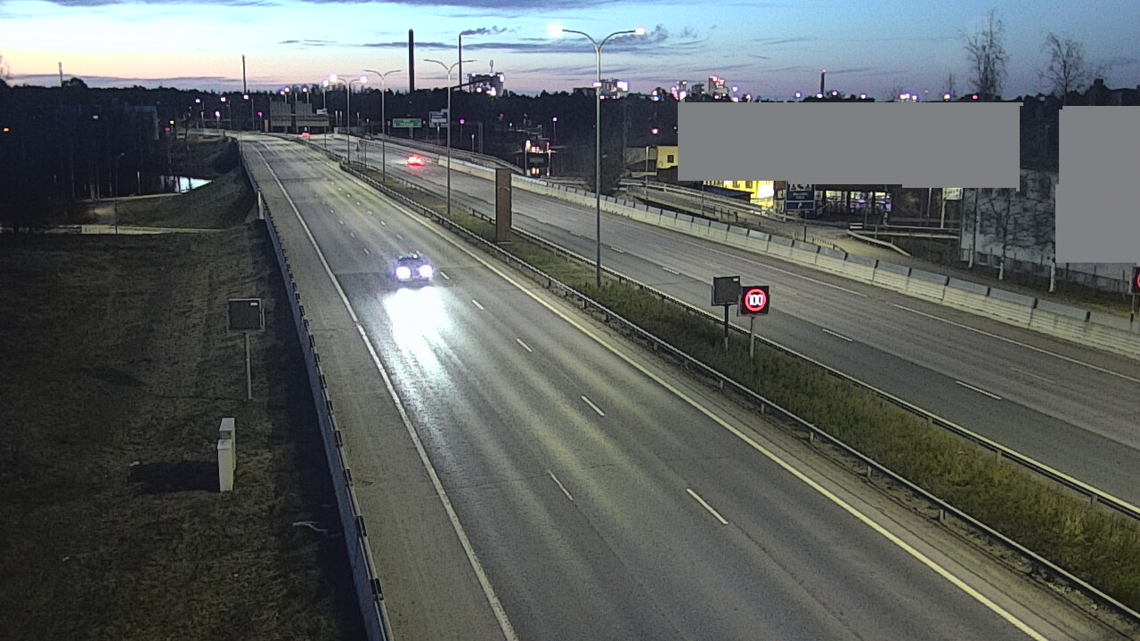 Weather Camera Image Väg 4 Uleåborg, Intiö, Oulu, Pohjois-Pohjanmaa