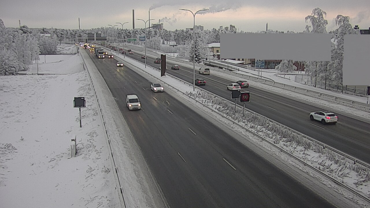 Weather Camera Image Road 4 Oulu, Intiö, Oulu, Pohjois-Pohjanmaa