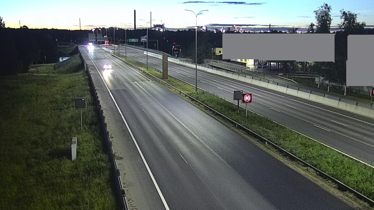 Weather Camera Image Road 4 Oulu, Intiö, Oulu, Pohjois-Pohjanmaa