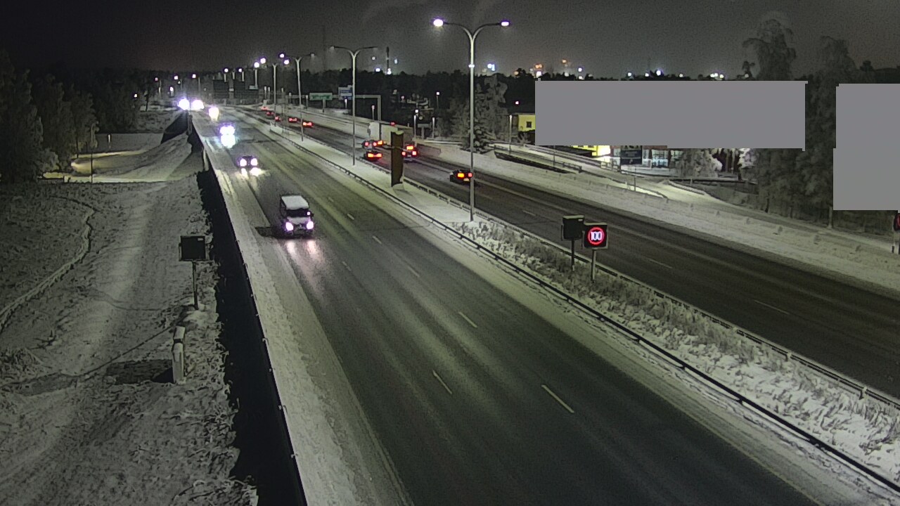 Weather Camera Image Road 4 Oulu, Intiö, Oulu, Pohjois-Pohjanmaa