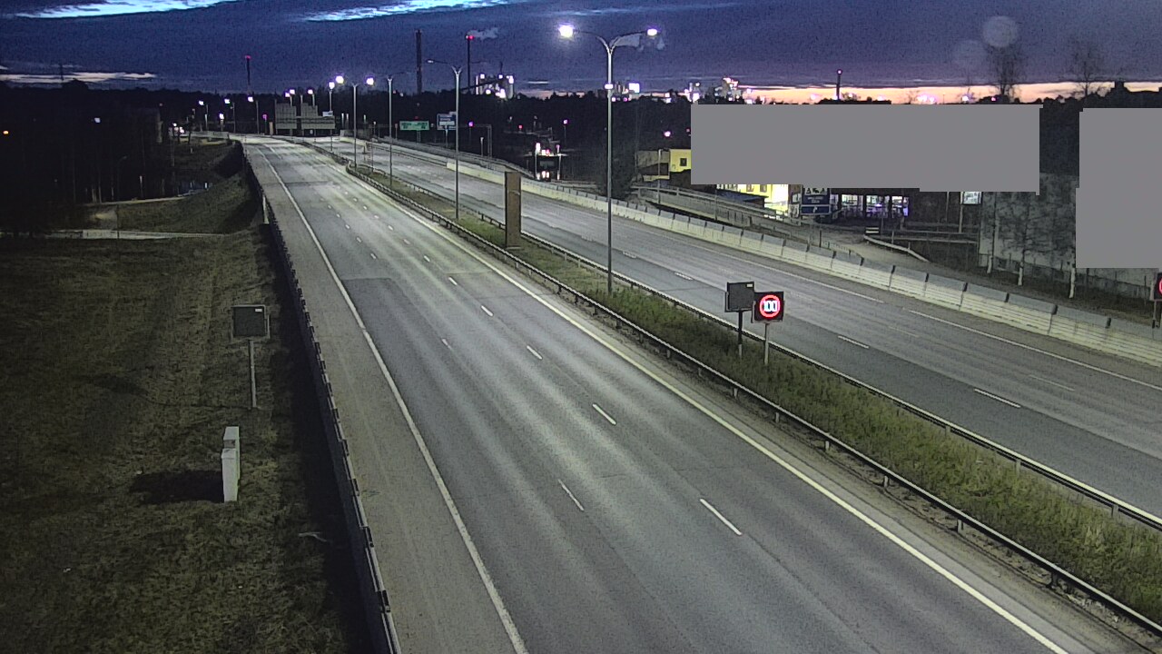 Weather Camera Image Väg 4 Uleåborg, Intiö, Oulu, Pohjois-Pohjanmaa