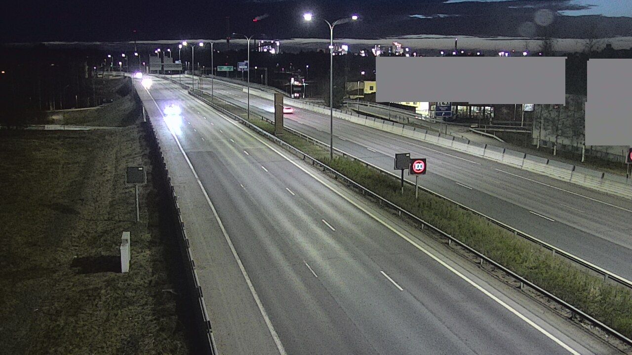 Weather Camera Image Väg 4 Uleåborg, Intiö, Oulu, Pohjois-Pohjanmaa