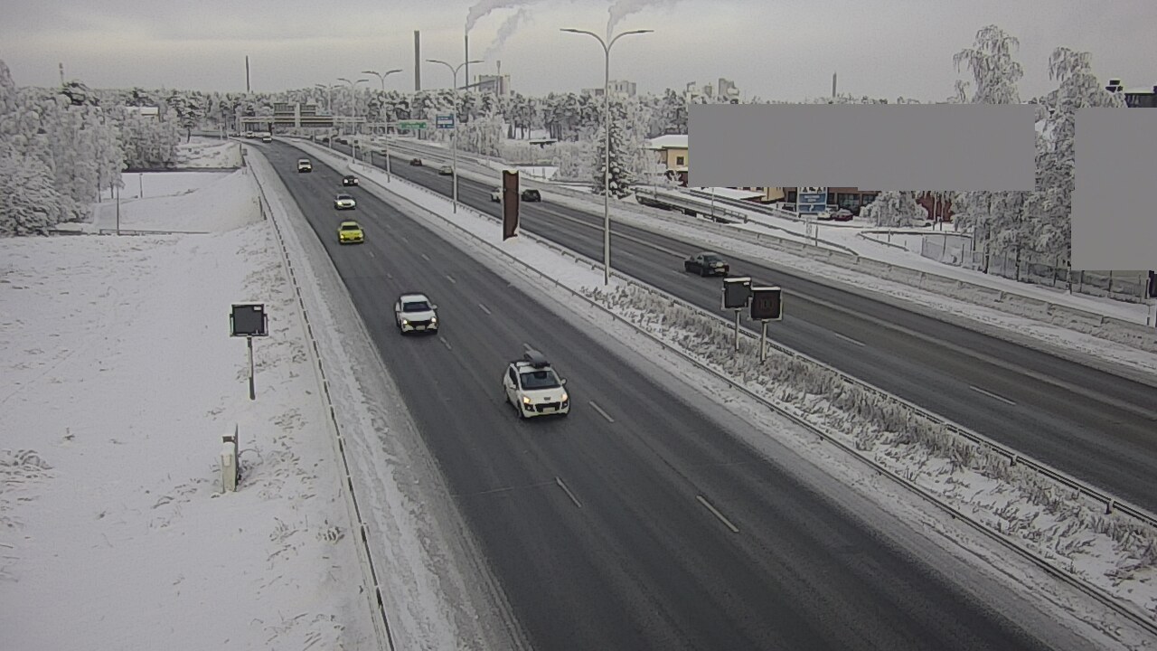 Weather Camera Image Road 4 Oulu, Intiö, Oulu, Pohjois-Pohjanmaa